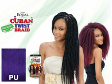 Load image into Gallery viewer, Cuban Twist 16" color PU: style, package and matching swatch