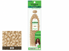 Load image into Gallery viewer, Saemoshi Hawaiian Curl green package, color 613, matching lower-left color swatch