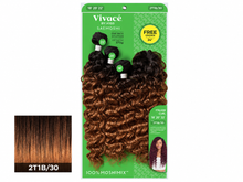 Load image into Gallery viewer, Saemoshi Multi Italian Curl green package, color 2T1B/30, matching lower-left color swatch