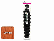 Load image into Gallery viewer, Organique Ocean Deep Wave 24 inch — COPPER labeled color swatch with packaged style reference