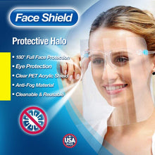 Load image into Gallery viewer, Reusable Glasses and Replaceable Shield, Anti-Fog Light and Flexible PPE