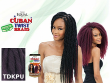 Load image into Gallery viewer, Cuban Twist 16" color TDKPU: style, package and matching swatch
