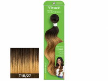 Load image into Gallery viewer, Saemoshi Body Wave green package, color T1B/27, matching lower-left color swatch
