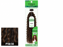 Load image into Gallery viewer, Saemoshi Hawaiian Curl green package, color P1B/30, matching lower-left color swatch
