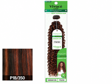 Load image into Gallery viewer, Saemoshi Hawaiian Curl green package, color P1B/350, matching lower-left color swatch
