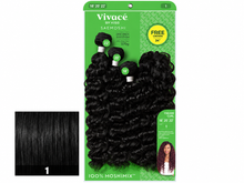 Load image into Gallery viewer, Saemoshi Multi Italian Curl green package, color 1, matching lower-left color swatch
