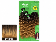 Load image into Gallery viewer, Saemoshi Multi Italian Curl green package, color 2T1B/27, matching lower-left color swatch
