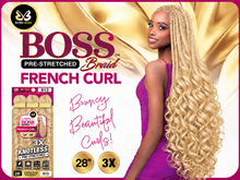 Load image into Gallery viewer, BOSS BRAID PF FRENCH CURL 28 3X
