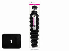 Load image into Gallery viewer, Organique Ocean Deep Wave 24 inch — 1 labeled color swatch with packaged style reference
