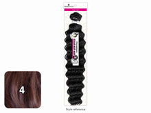 Load image into Gallery viewer, Organique Ocean Deep Wave 24 inch — 4 labeled color swatch with packaged style reference
