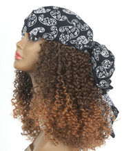 Load image into Gallery viewer, Hair Scarf Wig Ombre Burgundy

