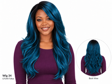 Load image into Gallery viewer, Wig 34 — GTOM/T.Blue — front and back views
