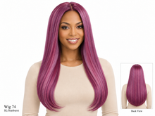 Load image into Gallery viewer, Wig 74 SL/Starburst, front view with bottom-right back-view inset
