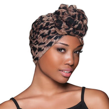 Load image into Gallery viewer, EVOLVE TOP KNOT TURBAN, ANIMAL PRINT
