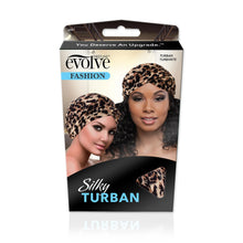 Load image into Gallery viewer, EVOLVE® SILKY TURBAN, ANIMAL PRINT
