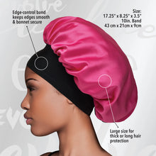 Load image into Gallery viewer, EVOLVE LUXE SATIN WIDE EDGE BONNET FUCHSIA                                 6
