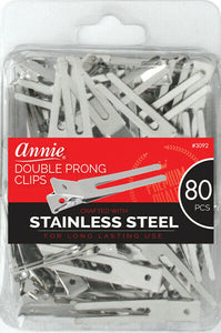 Annie Double Prong Clips  80 ct